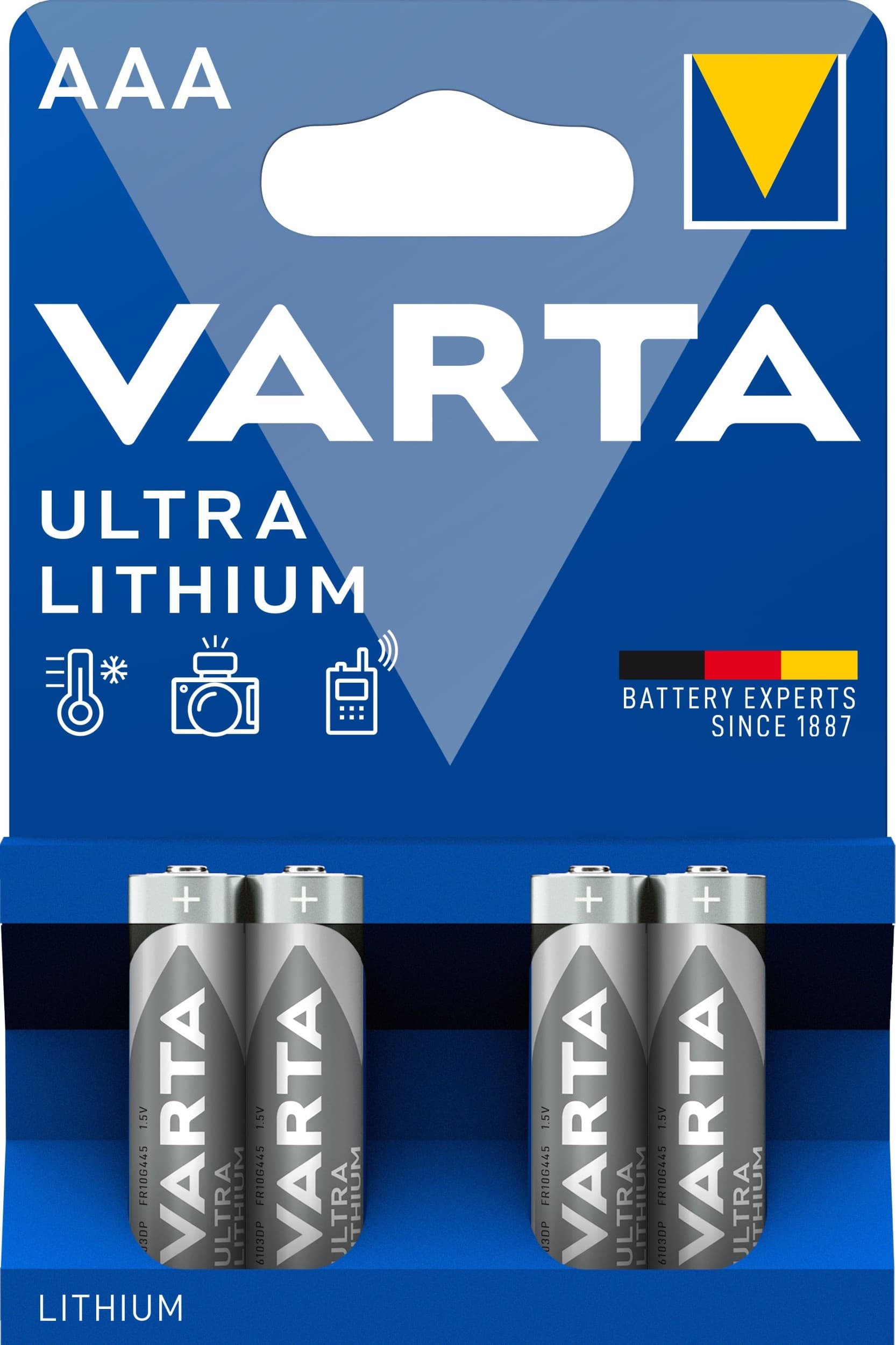 Varta Lithiové baterie Ultra Lithium AAA 4 ks