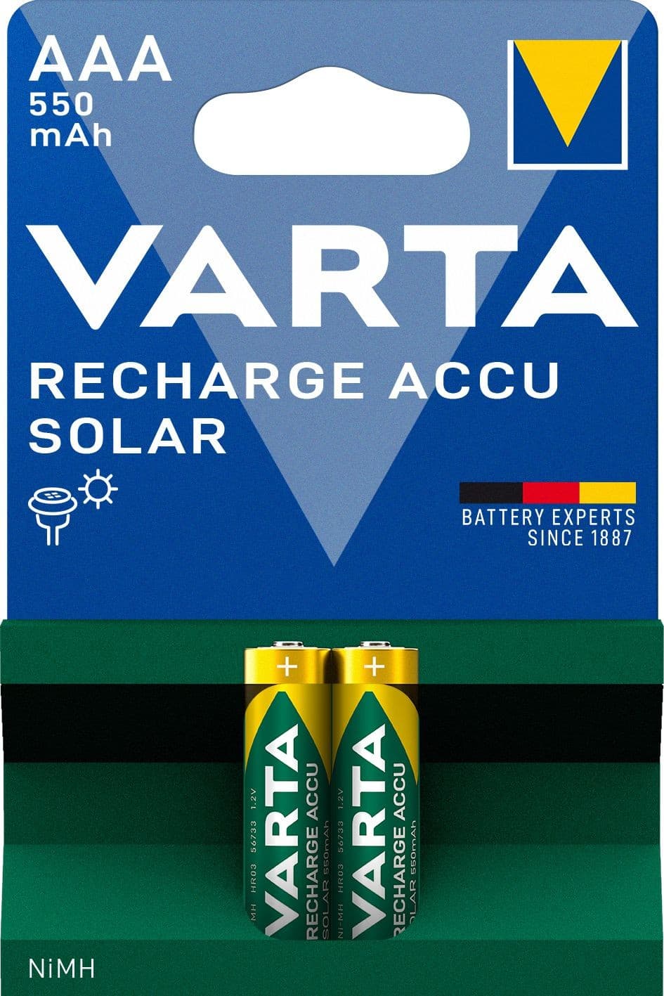 Varta Dobíjecí baterie AAA 550mAh BLI 2