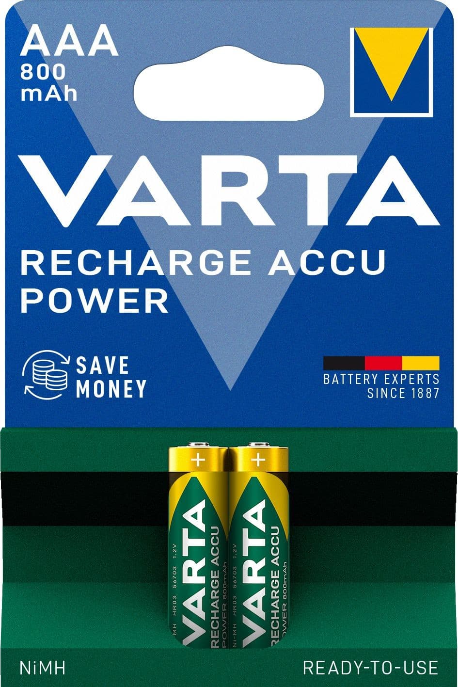 Varta Nabíjecí baterie Recharge Accu Power 2 AAA 800 mAh R2U