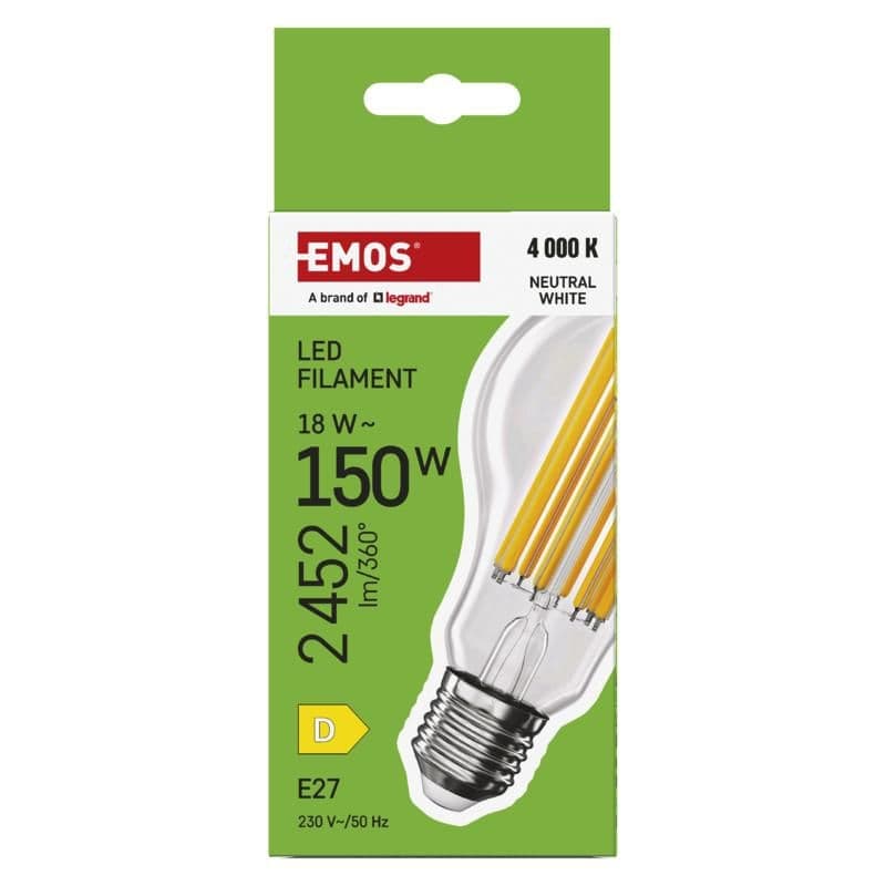 Emos LED FLM A70 18W(150W) 2452lm E27 NW