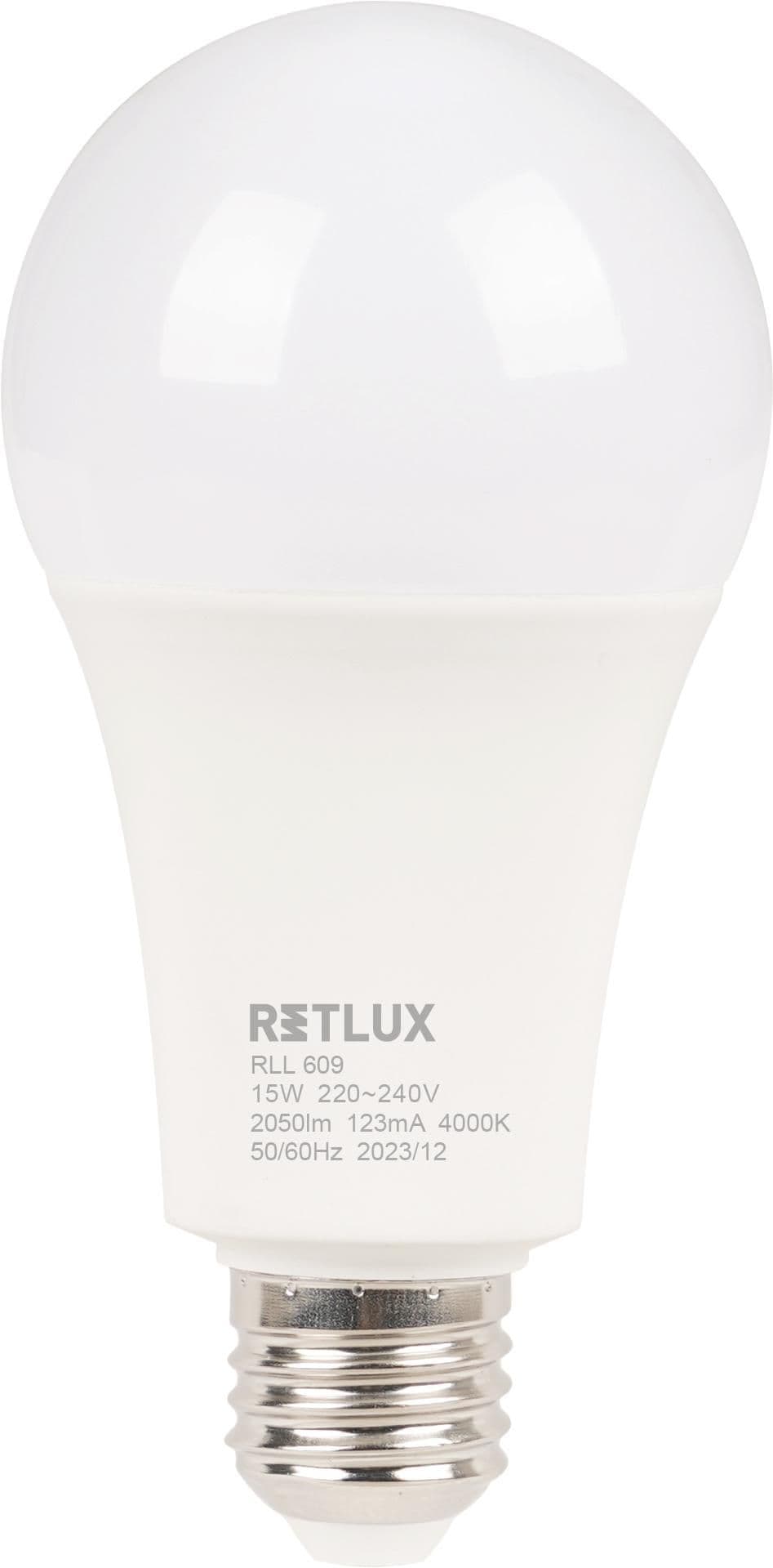Retlux Led žárovka RLL 609 A70 E27 bulb 15W CW D