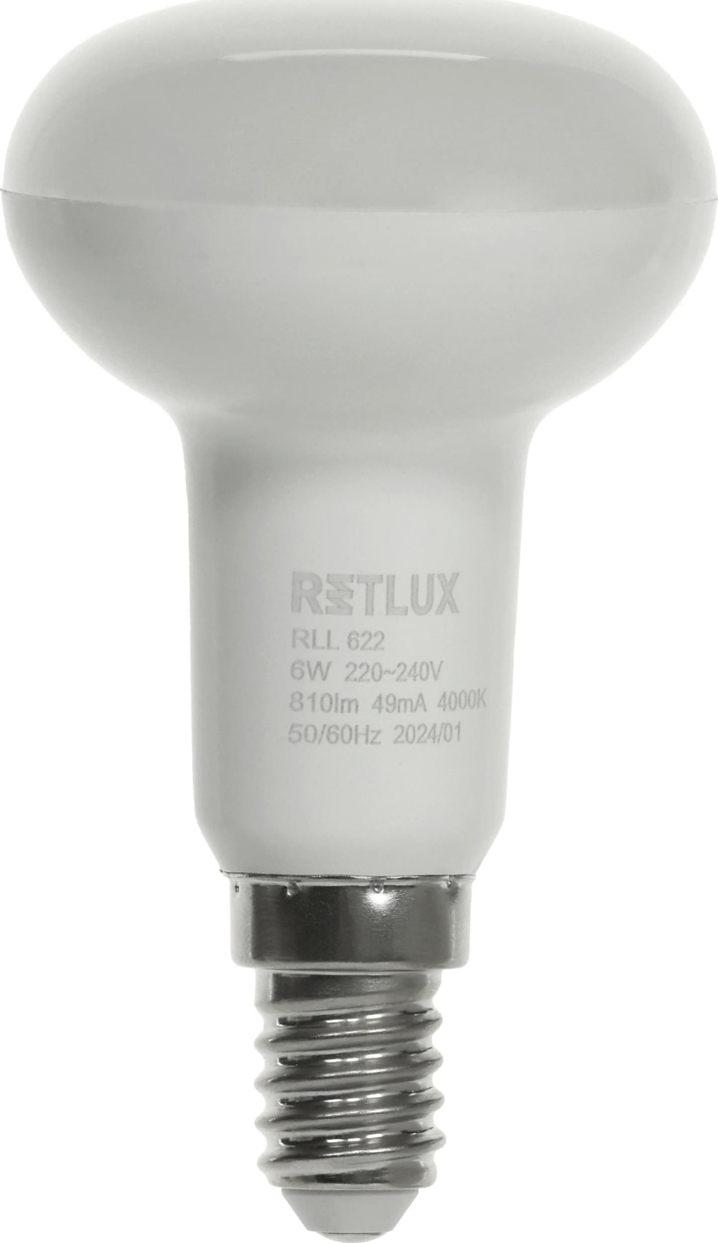 Retlux Led žárovka RLL 622 R50 E14 Spot 6W CW D