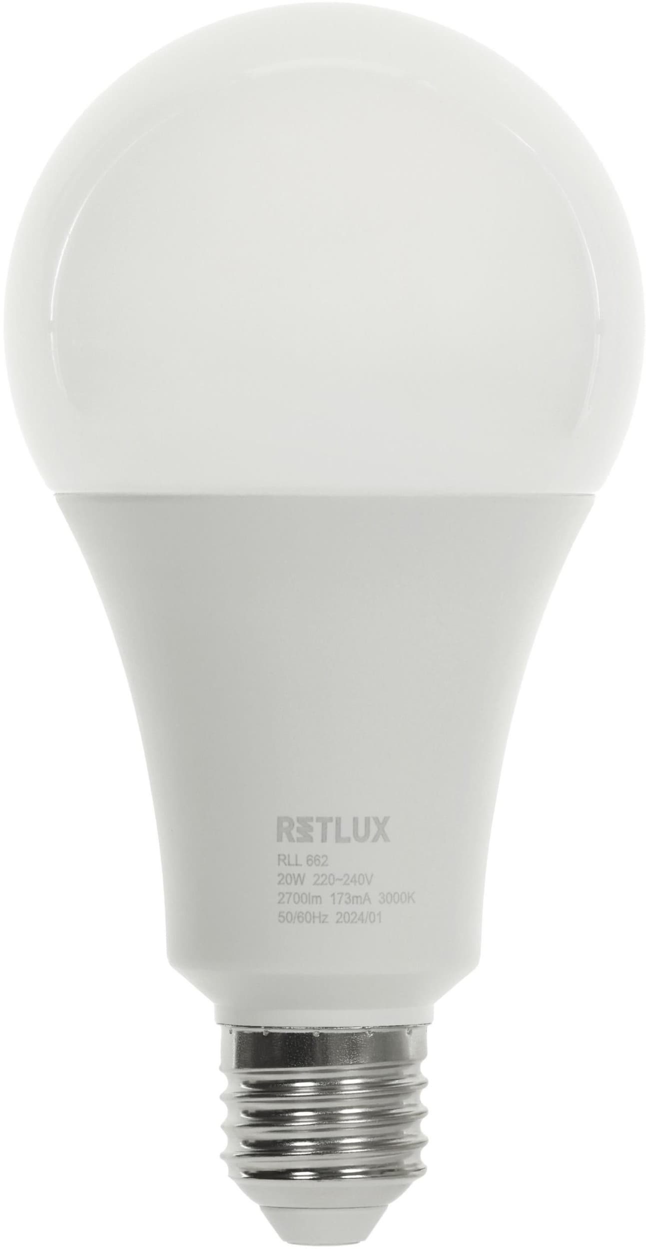 Retlux Led žárovka RLL 662 A80 E27 bulb 20W WW D