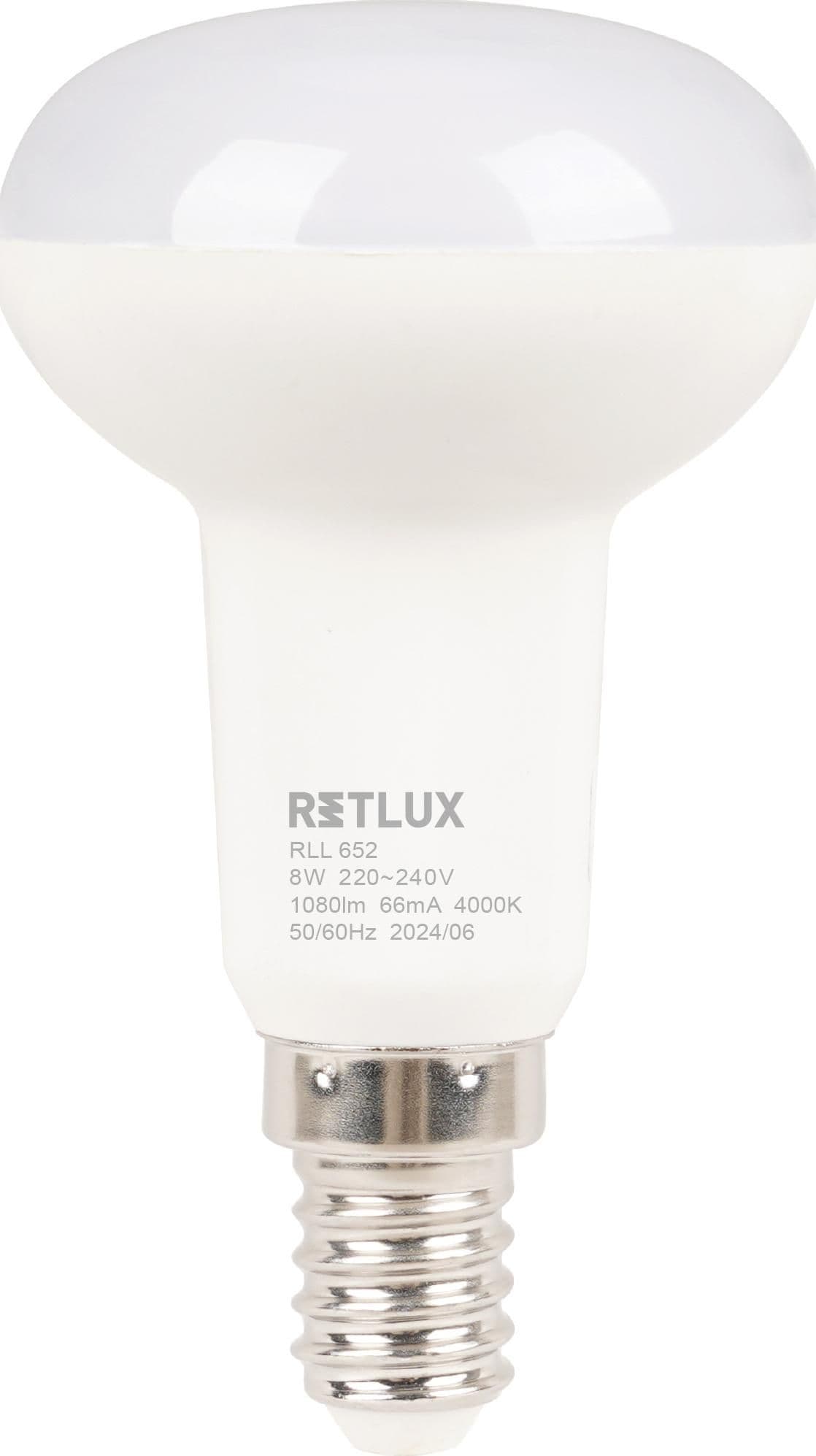 Retlux Led žárovka RLL 652 R50 E14 Spot 8W CW D