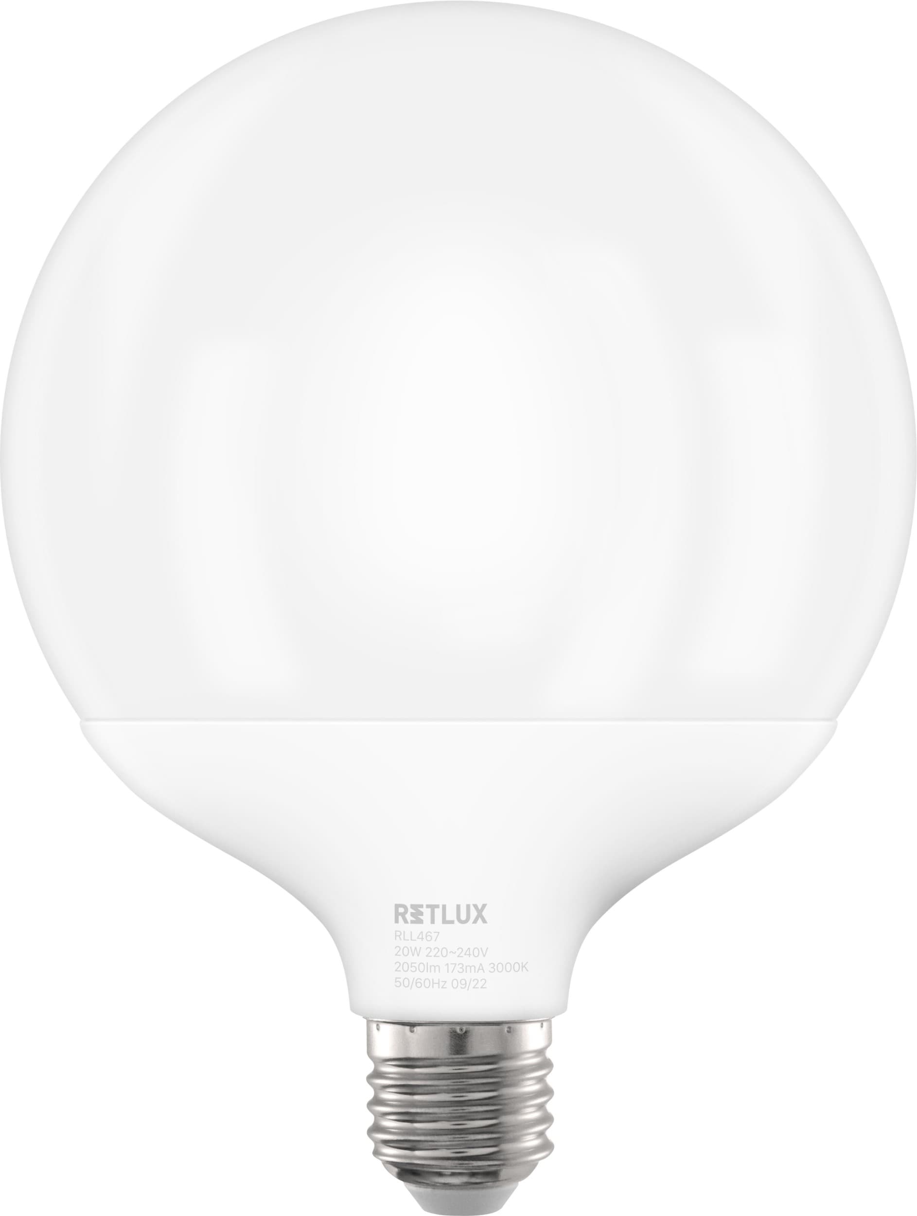 Retlux Led žárovka RLL 467 G120 20W E27