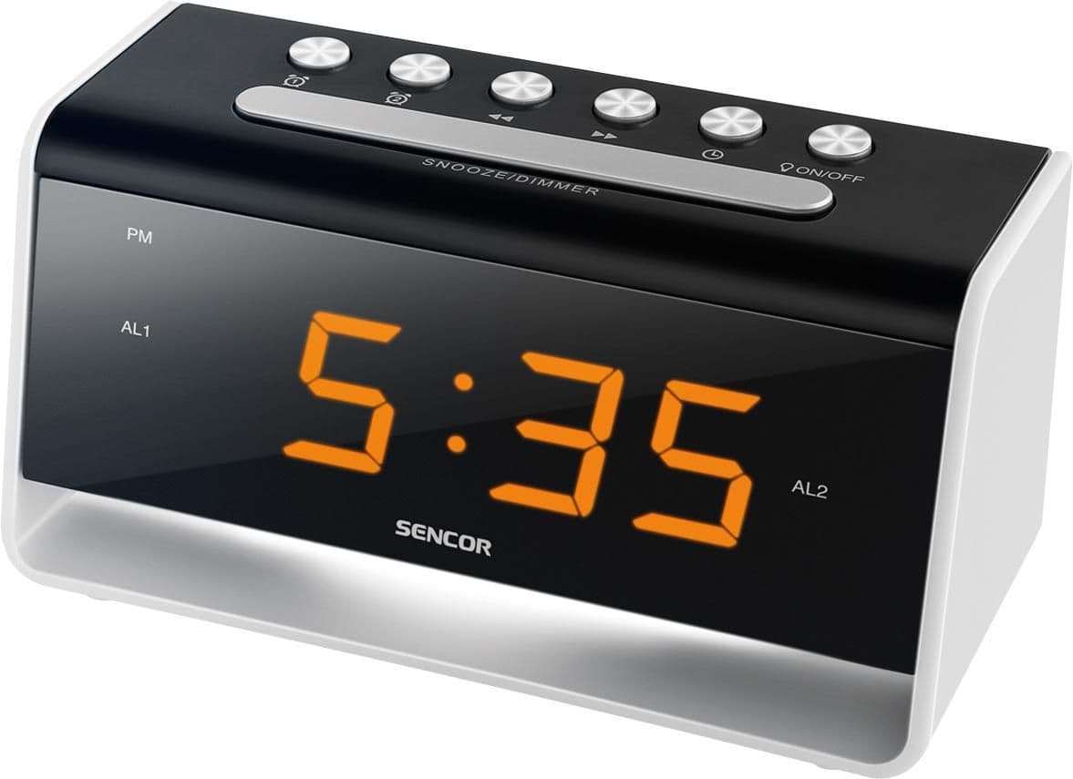 Sencor Hodiny s budíkem+LED SDC 4400W