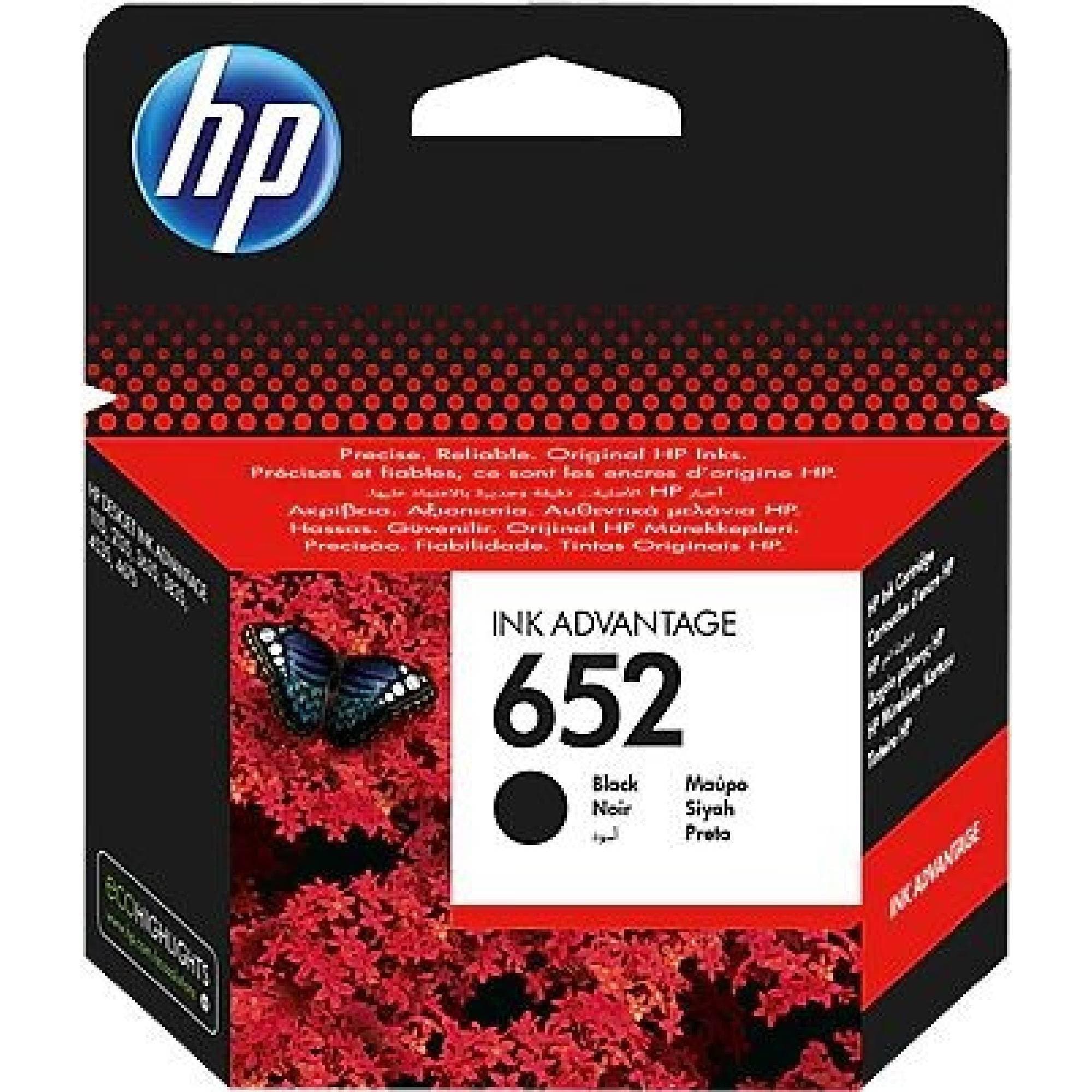 Náplň 652 černá HP 1 ks