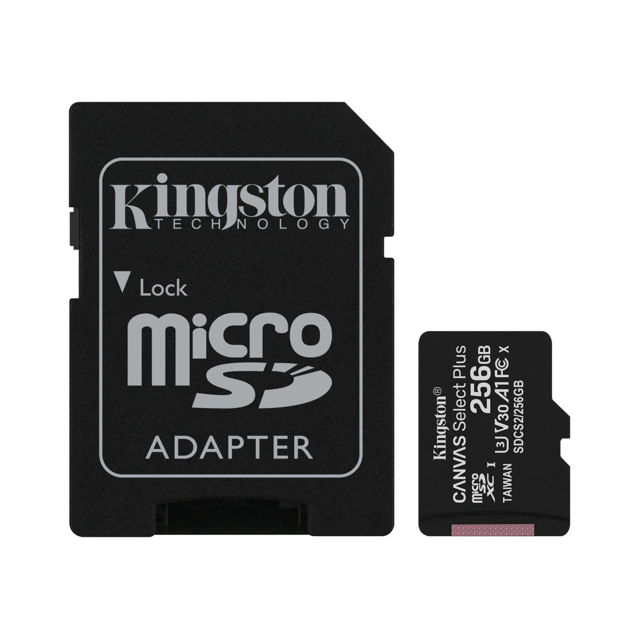 Kingston microSD 256GB + adapt Class 10