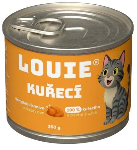 Louie Kompletní krmivo 100 % kuřecí s prebiotiky pro kočky