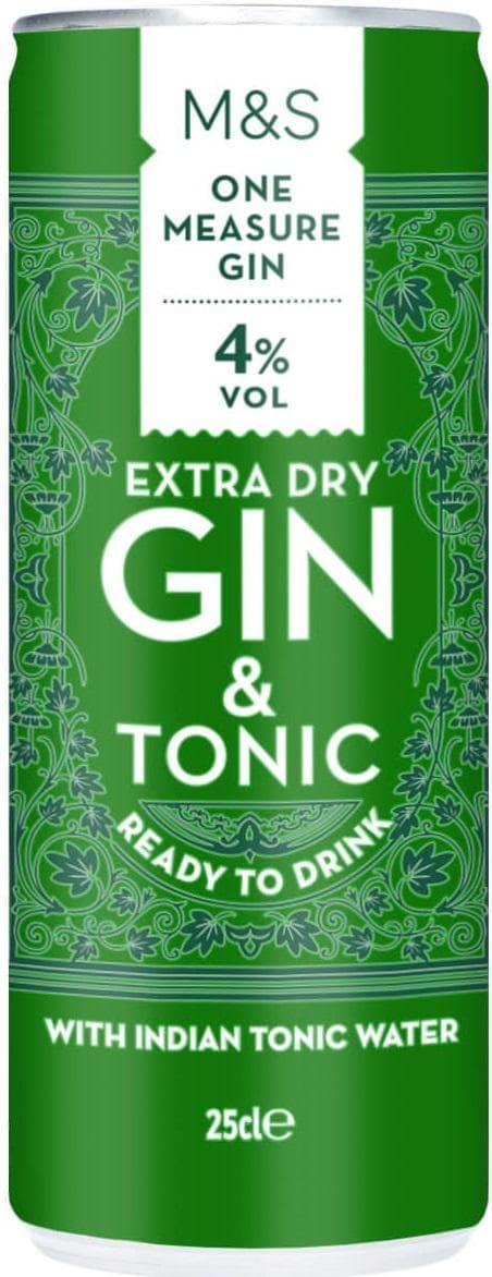 Marks & Spencer Extra Dry Gin & Tonic 10% obj. 250 ml