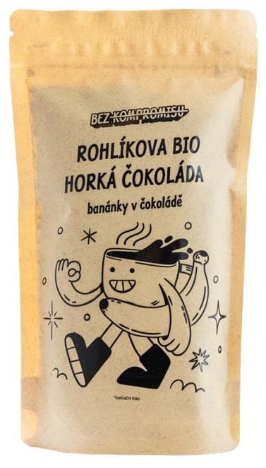 Rohlík.cz Rohlíkova bio Horká čokoláda 70% - Banánky v čokoládě