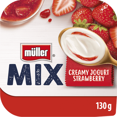 Müller MIX jogurt s jahodami (3,6%) 130.0 g
