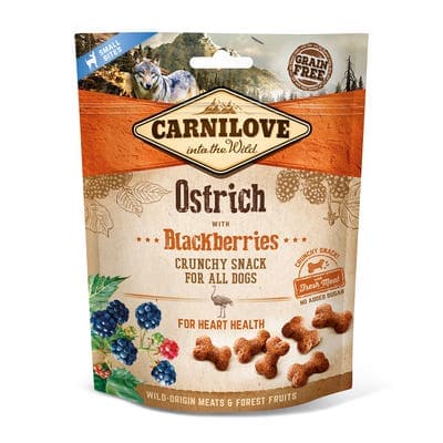 Carnilove Grain-Free Dog Crunchy Snack Ostrich with Blackberries with fresh meat 200.0 g