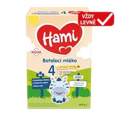 HAMI 4 batolecí mléko s příchutí vanilky 600g