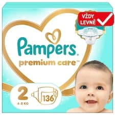 Pampers Premium Care Velikost 2, 136 Plenek, 4kg-8kg