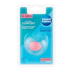 Dudlík silikonový symetrický 6-18m NEWBORN BABY růžový