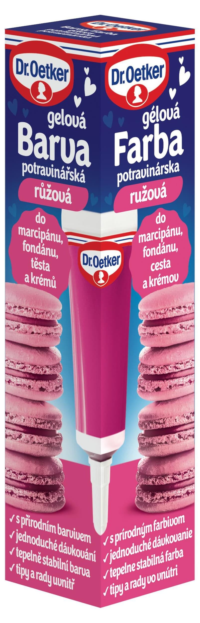 Dr. Oetker Barva potravinářská gelová růžová 10g