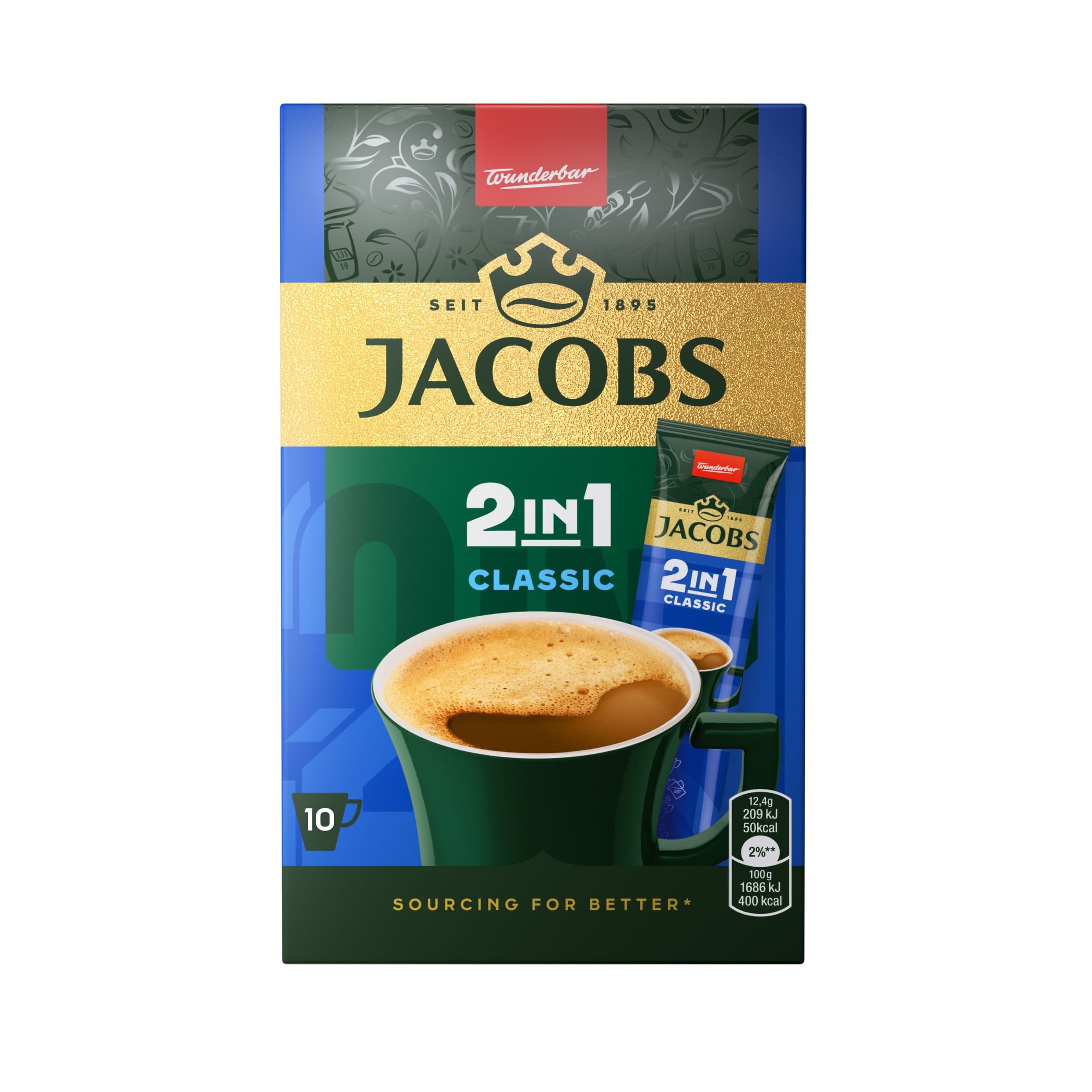 Jacobs 2v1 Classic 124g