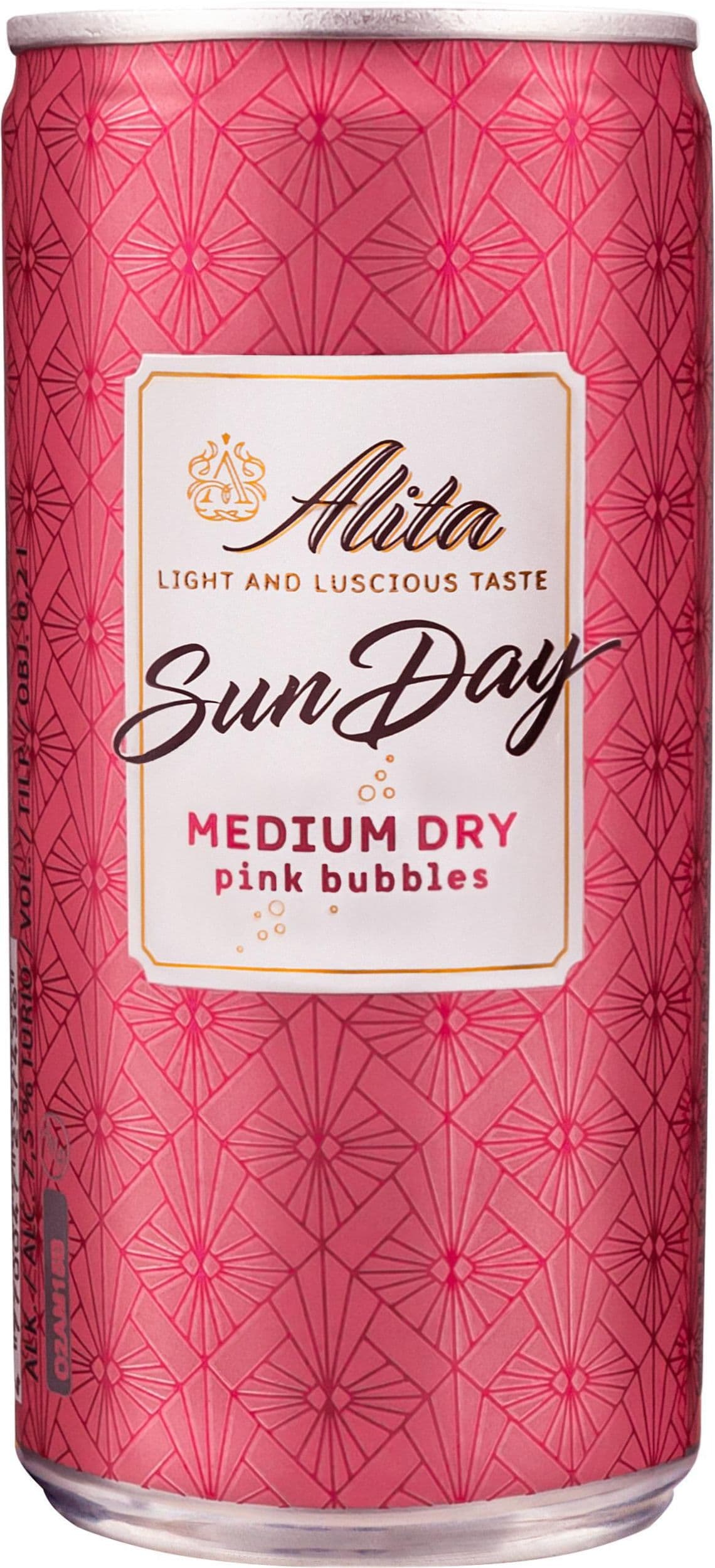 ALITA SUN. M.DRY PINK BUBBLES PLECH 0,2L