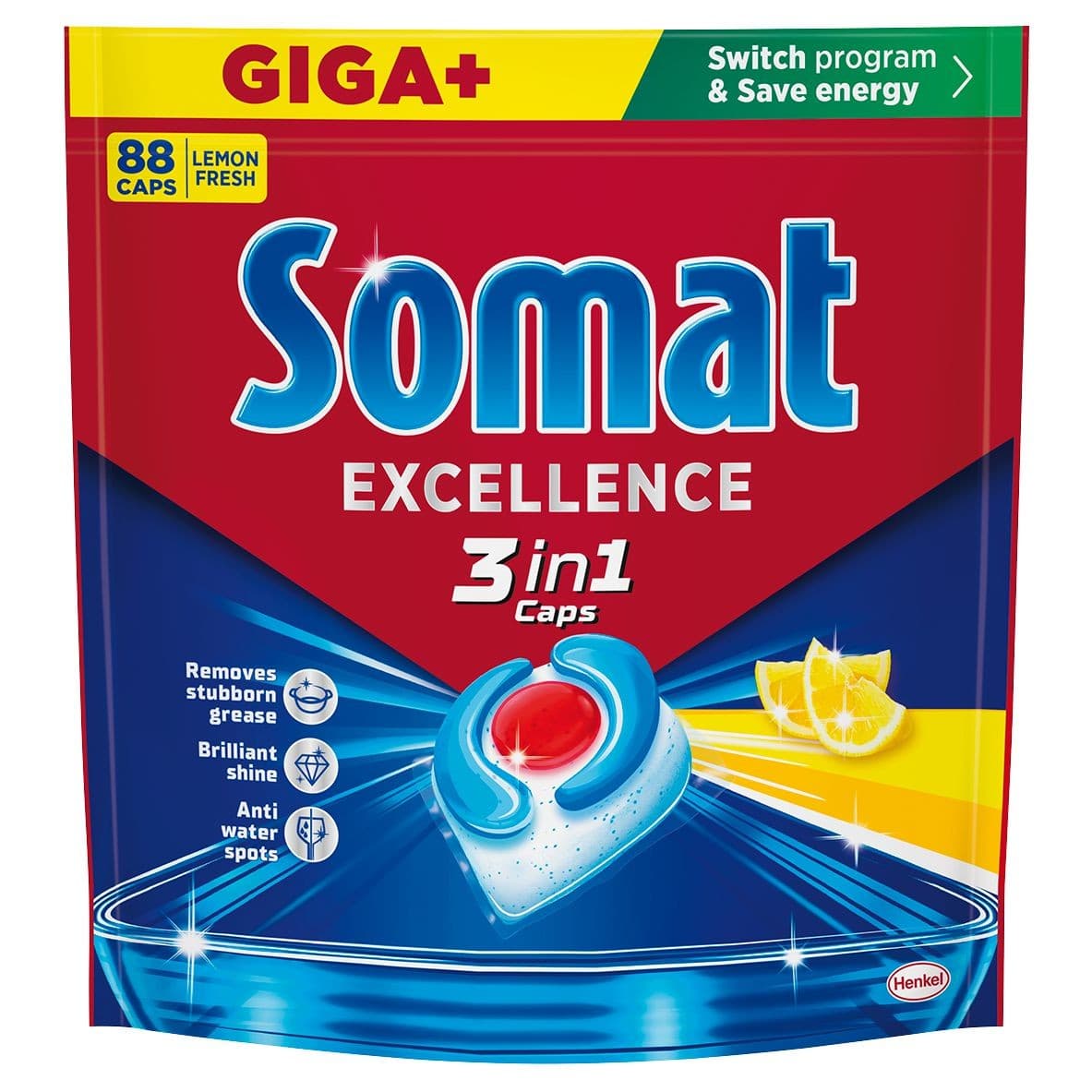 Somat 3IN1 Caps lemon 88ks