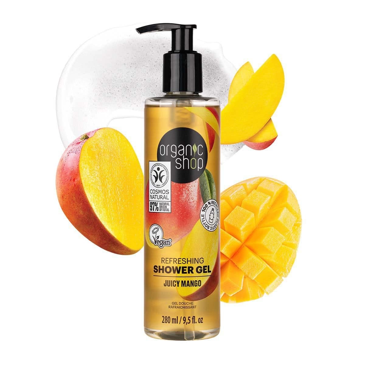 Organic Shop Osvěžující sprchový gel Šťavnaté mango 280 ml