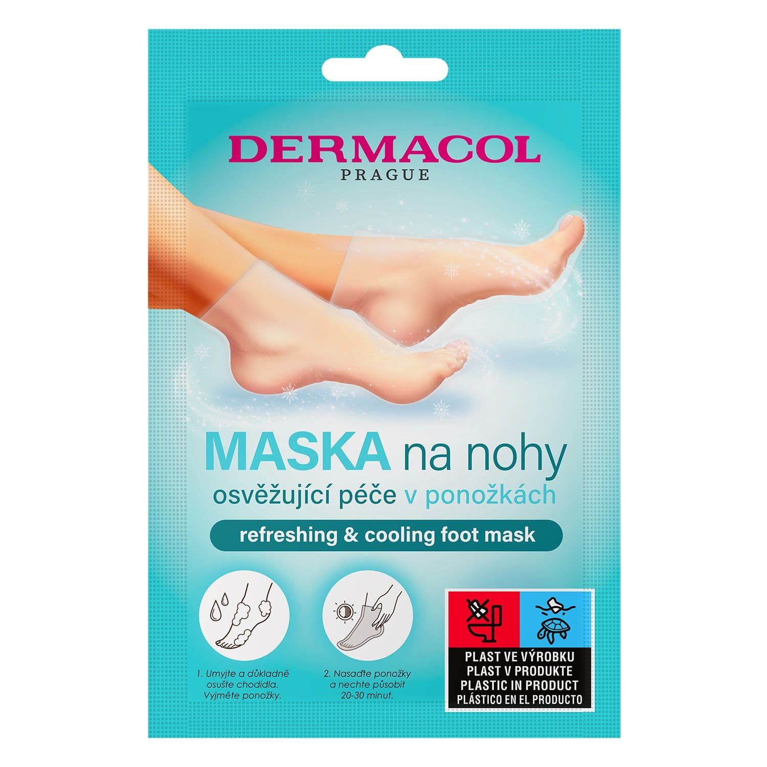 Dermacol Osvěžující maska na nohy v ponožkách