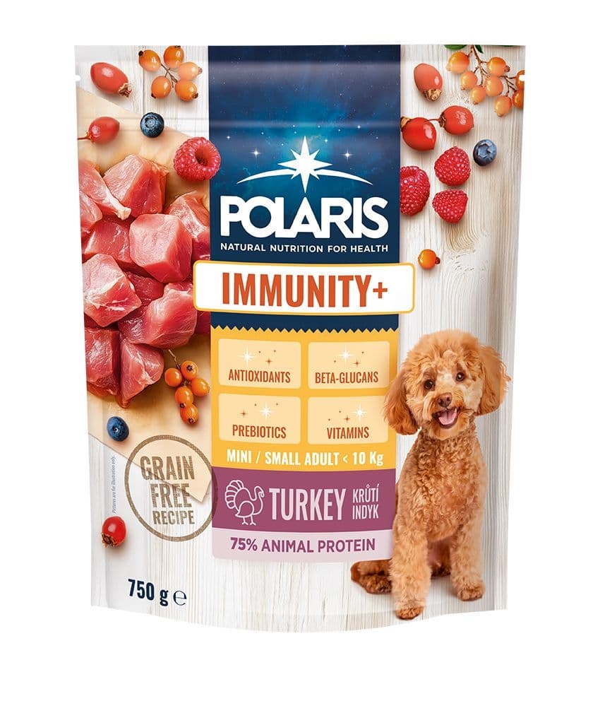 Polaris Imunity+ granule pro psa s čerstvým masem small&mini krůtí 750g