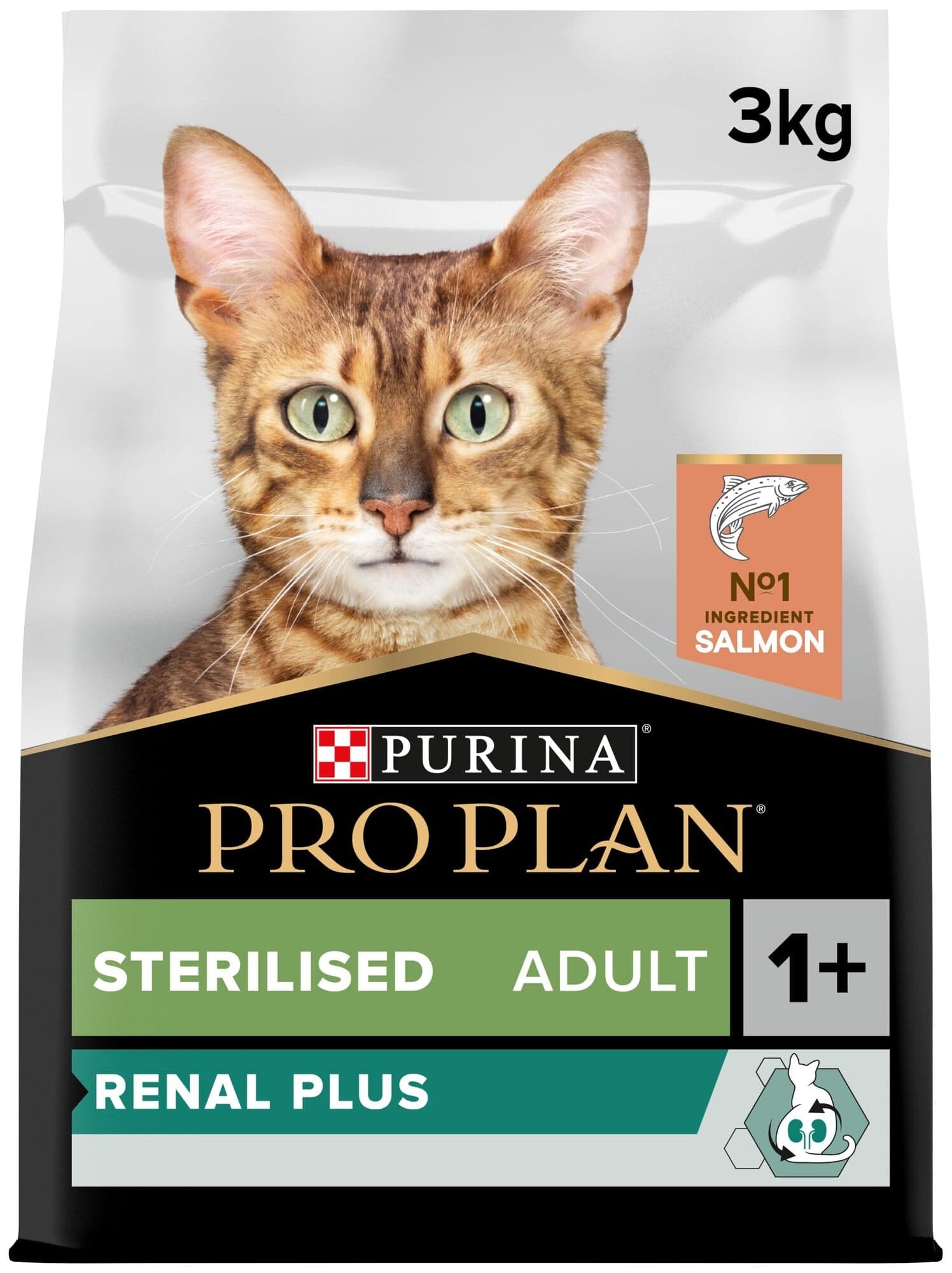 Pro Plan Cat Sterilised Renal Plus losos granule pro kastrované kočky 3 kg
