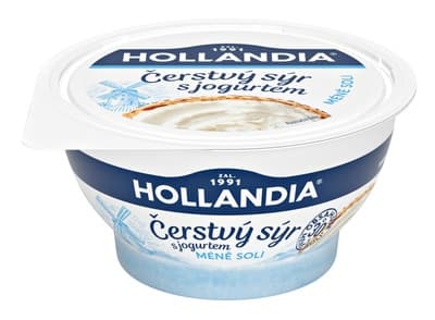 Hollandia Čerstvý sýr s jogurtem, méně soli