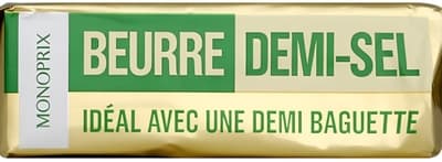 Monoprix Máslo se solí
