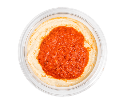 Table foods Hummus s pikantní salsa omáčkou