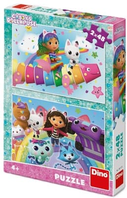 Dino Toys Gábina duze puzzle, 2x 48 dílků