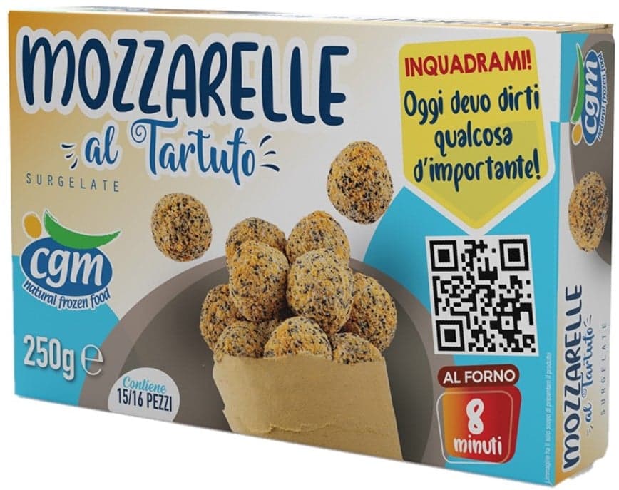 CGM Obalované kuličky z mozzarelly ochucené lanýžem
