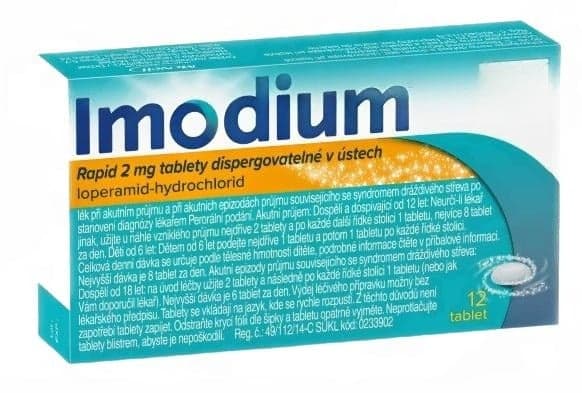 IMODIUM RAPID 2MG Tableta dispergovatelná v ústech 12