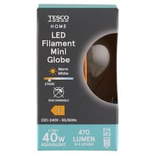 Home LED žárovka 4,2W E14 teplé bílé světlo 1 ks