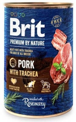Brit Premium by Nature Pork with Trachea pro psy