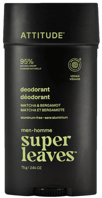 Attitude Pánský deodorant Super leaves - Matcha & Bergamot