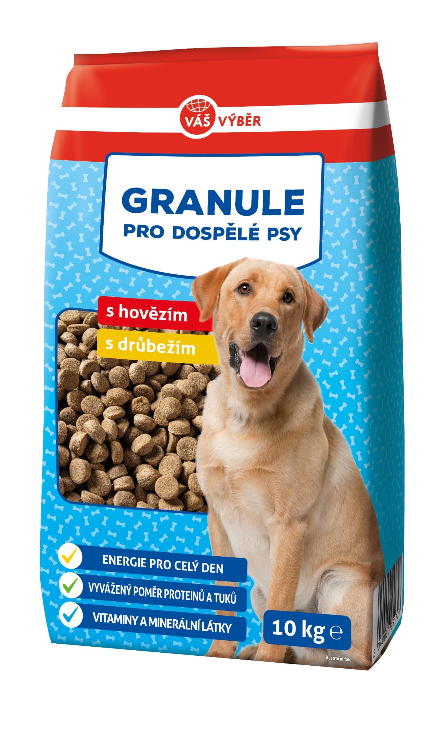Váš výběr granule pes hovězí,drůbež 10kg
