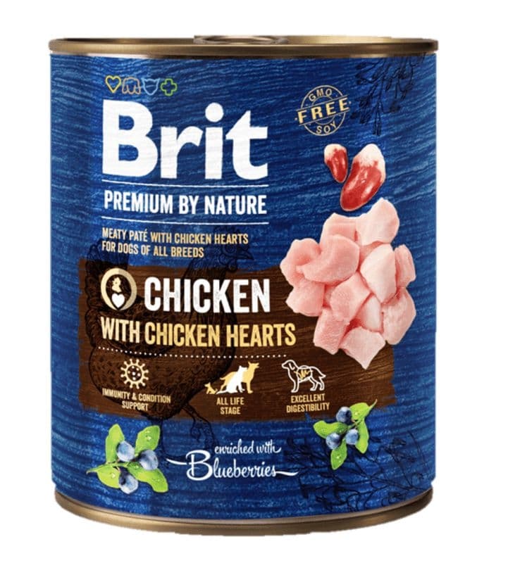 Brit Premium by Nature Chicken with Hearts 800 g