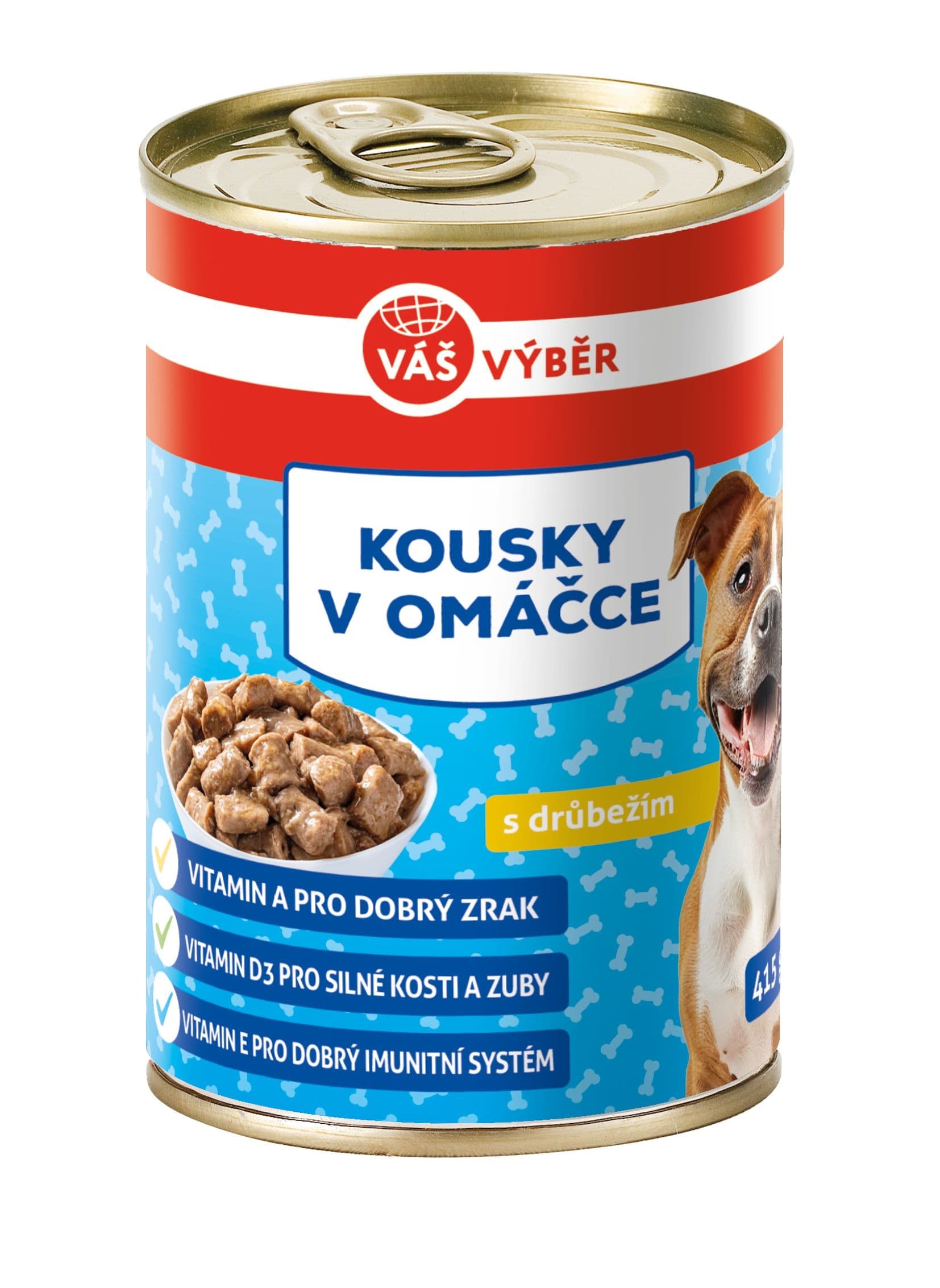 Váš výběr kousky pes drůbeží omáčka 415g