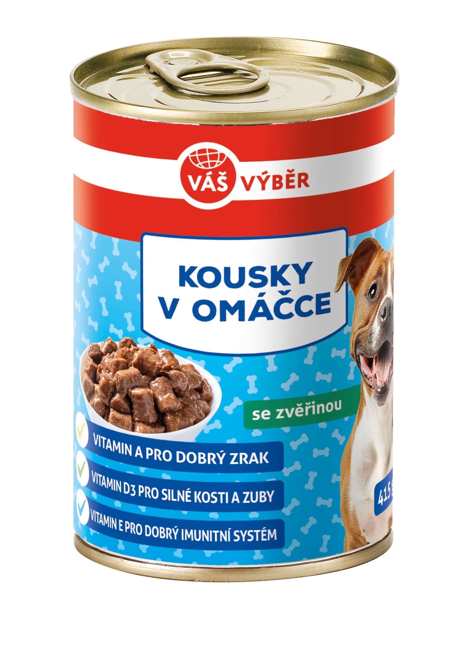Váš výběr kousky pes zvěřina omáčka 415g