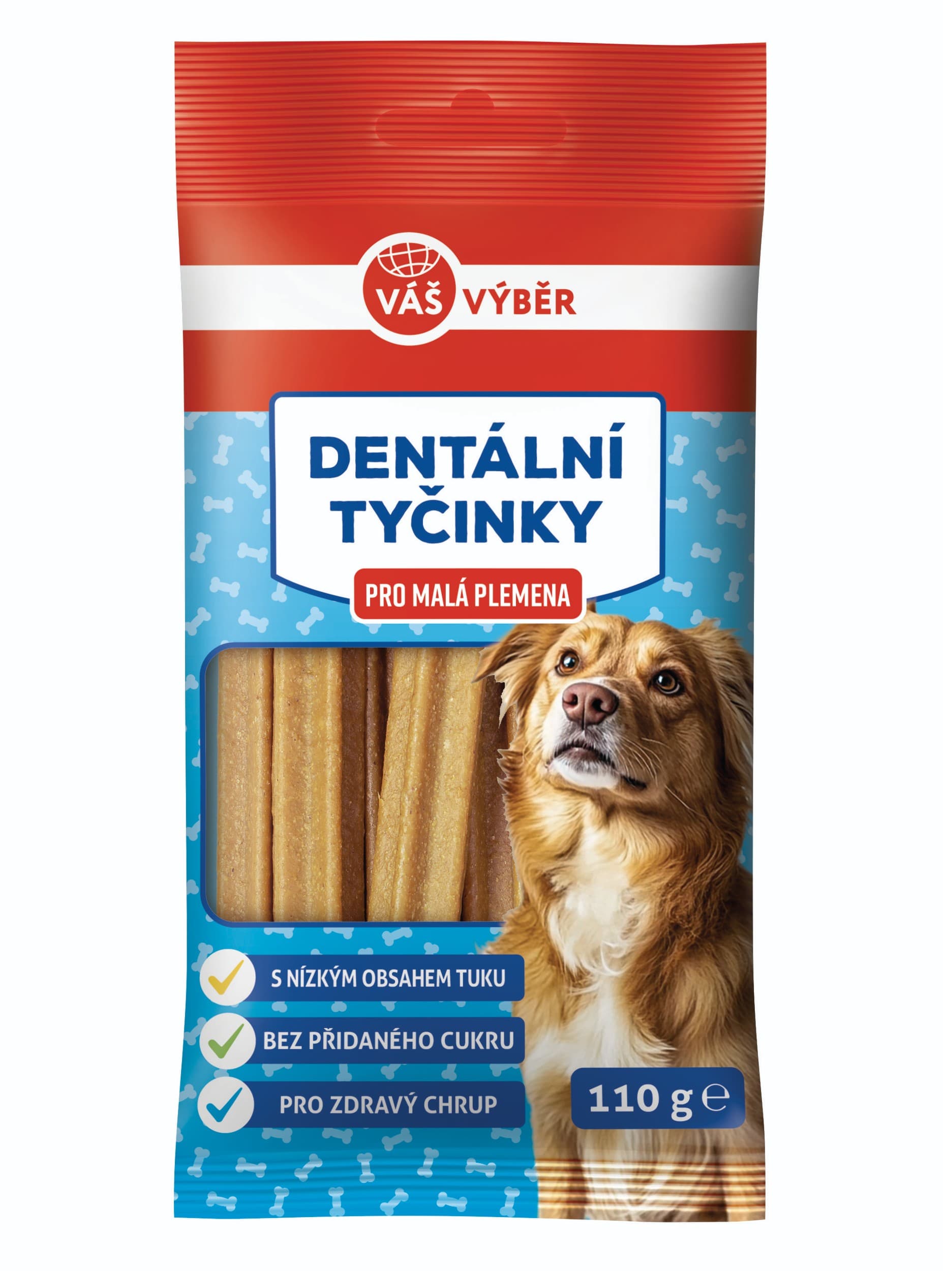 Váš výběr dentální tyčinky pes malý 110g