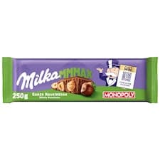 Milka čokoláda Mmmax mléčná s celými ořechy 250g