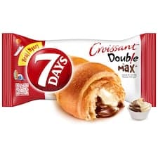 7 Days Croissant Double s náplní s kakaem a s náplní s vanilkovou příchutí 80g