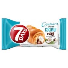 7 Days Croissant Double s kakaovou a kokosovou náplní 80g