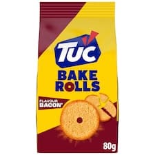 TUC Bake Rolls Slanina Chlebové suchary balení 80 g