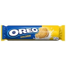 Oreo sušenky Golden s náplní s vanilkovou příchutí