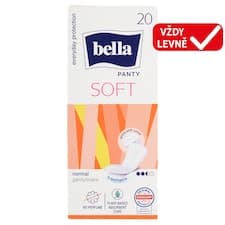 Bella Panty Soft prodyšné slipové vložky s anatomickým tvarem 20 ks