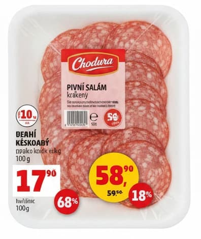 Pivní salám krájený 100g