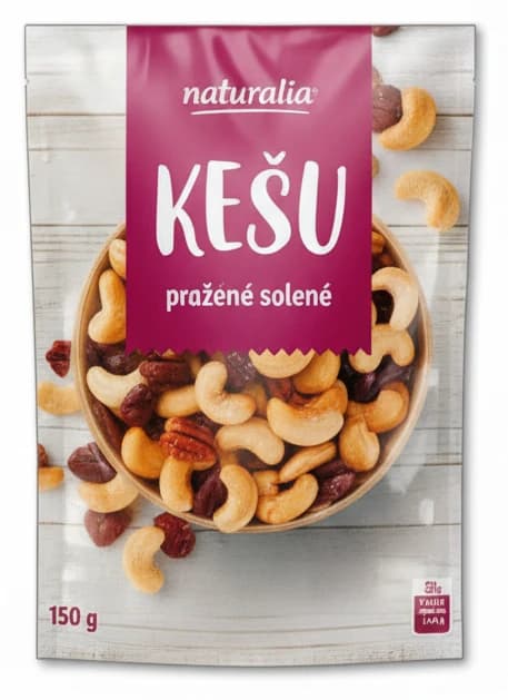 Kešu Naturalia pražené solené